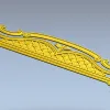 Ornate Arched Headboard STL for CNC - 3D Model for Wood Carving