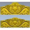 Орнаментальная накладка-курант для спинки кровати - STL модель