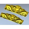 Орнаментальная накладка-курант для спинки кровати - STL модель