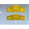 Орнаментальная накладка-курант для спинки кровати - STL модель