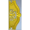 Столярная stl модель - резная спинка кровати в стиле рококо