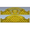 Headboard Frieze STL - Avian Cartouche & Tufted Medallion
