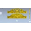 Headboard Frieze STL - Avian Cartouche & Tufted Medallion
