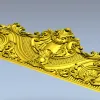 Резной картуш в стиле рококо - STL для ЧПУ