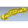 Викторианская корона - 3D модель STL для ЧПУ (спинка)
