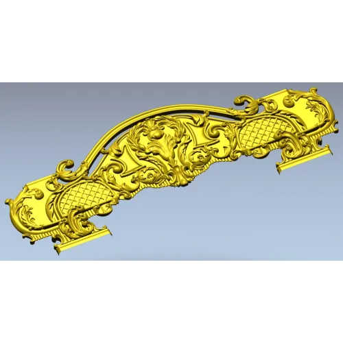 Викторианская корона - 3D модель STL для ЧПУ (спинка)