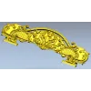 Викторианская корона - 3D модель STL для ЧПУ (спинка)