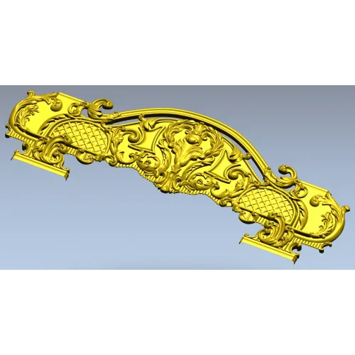 Викторианская корона - 3D модель STL для ЧПУ (спинка)