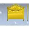 Классическая спинка кровати в стиле неоклассика - 3D модель STL для ЧПУ