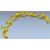 Rococo headboard crest STL for CNC
