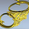 Рокайльное изголовье - 3D модель в формате STL для ЧПУ