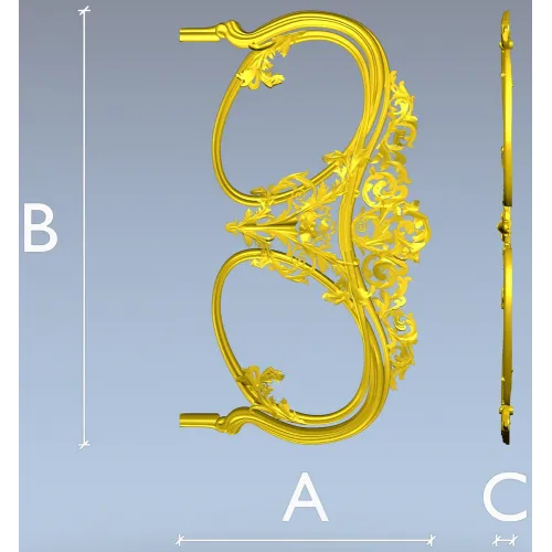 Рокайльное изголовье - 3D модель в формате STL для ЧПУ