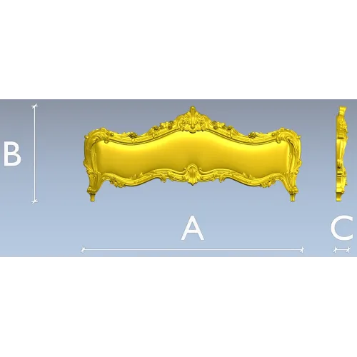 Aurelia Rococo Headboard STL