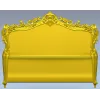 Изголовье кровати в барочном стиле - 3D модель STL для ЧПУ