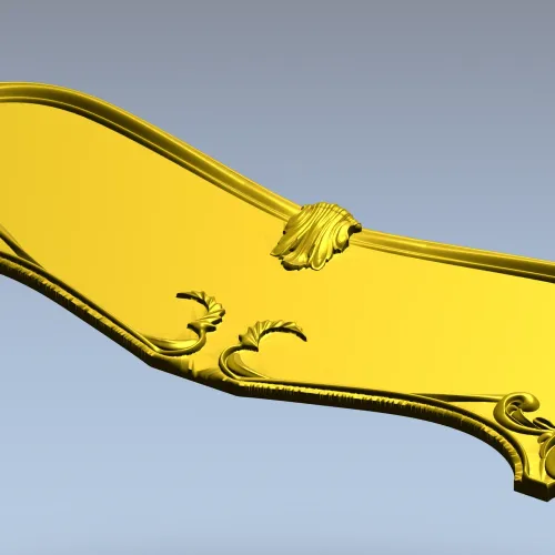 Рельефная 3D модель для изголовья в классическом стиле - STL