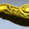 Рококо-завиток - 3D модель ножки в формате STL для ЧПУ