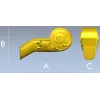 Рококо-завиток - 3D модель ножки в формате STL для ЧПУ