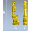 3D модель мебельной ножки "Элегия" в формате STL для ЧПУ