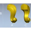 Вензельная мебельная ножка - STL модель для ЧПУ