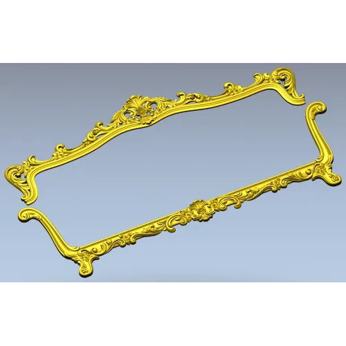 Спинка дивана в стиле рококо - 3D модель STL для ЧПУ