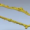Спинка дивана в стиле рококо - 3D модель STL для ЧПУ