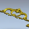 Декоративное изголовье в стиле рококо - STL модель для ЧПУ