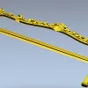 Спинка кровати в стиле рококо - 3D модель (STL) для ЧПУ