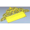 Regal Filigree Headboard Crest - STL 3D model for CNC
