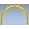 Арка Розалина - резная арочная спинка с розами (STL для ЧПУ)