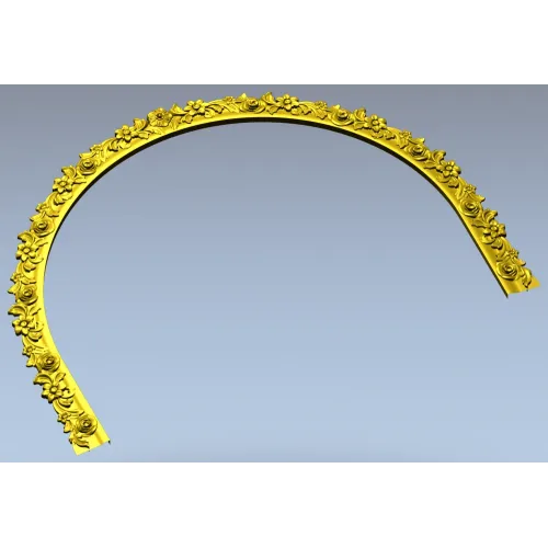 Арка Розалина - резная арочная спинка с розами (STL для ЧПУ)