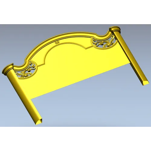 Baroque Arched Headboard STL model for CNC routing