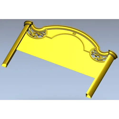 Baroque Arched Headboard STL model for CNC routing