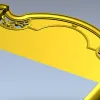Baroque Arched Headboard STL model for CNC routing