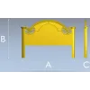 Baroque Arched Headboard STL model for CNC routing