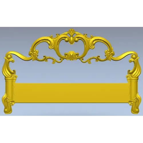 Rococo Headboard STL for CNC Milling