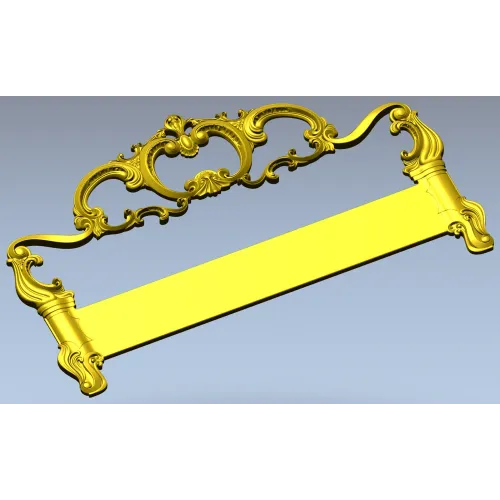 Rococo Headboard STL for CNC Milling