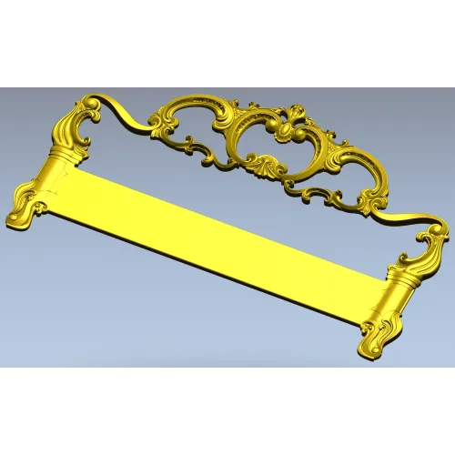 Rococo Headboard STL for CNC Milling