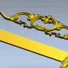 Rococo Headboard STL for CNC Milling