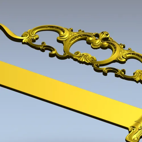Rococo Headboard STL for CNC Milling