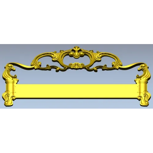 Rococo Headboard STL for CNC Milling