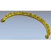 Арочная резная спинка "Вензель Розали" - 3D модель STL для ЧПУ