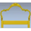 Rococo floral headboard STL for CNC milling