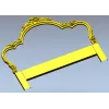 Rococo floral headboard STL for CNC milling