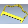 Rococo floral headboard STL for CNC milling