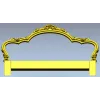 Rococo floral headboard STL for CNC milling