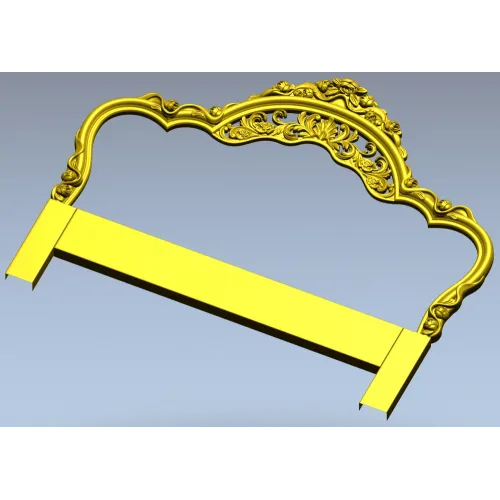 Baroque Headboard Crest - STL 3D Model for CNC Milling