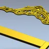 Baroque Headboard Crest - STL 3D Model for CNC Milling