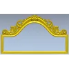 Aurora Rococo Crest - STL 3D model for CNC headboard ornament