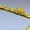 Резной картуш верхний - 3D модель STL для ЧПУ