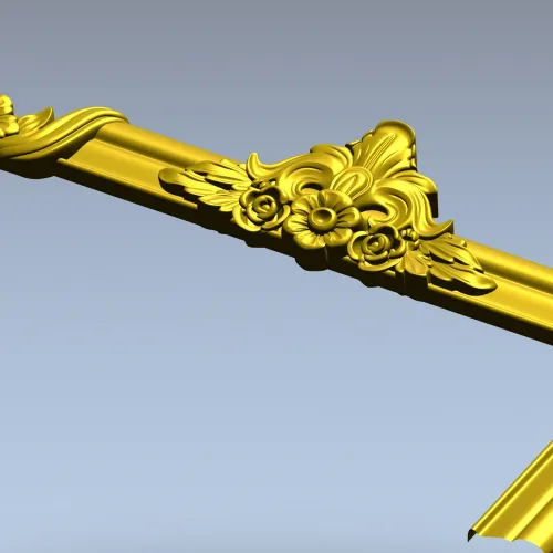 Резной картуш верхний - 3D модель STL для ЧПУ